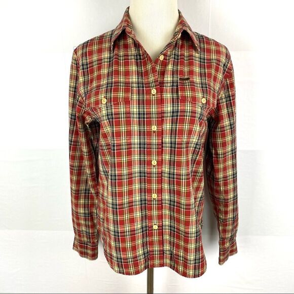 RALPH LAUREN Red Plaid Button-down 2 Front Pockets Long Sleeve Shirt - Picture 4 of 6